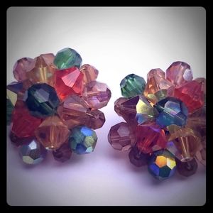 1950s costume jewelry earrings.